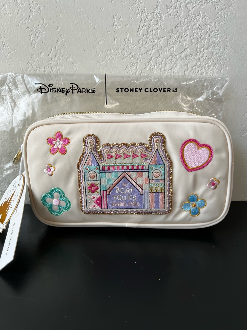 Disney Parks x Stoney Clover Lane It’s A Small World Bag Pouch Small - NWT Rare!